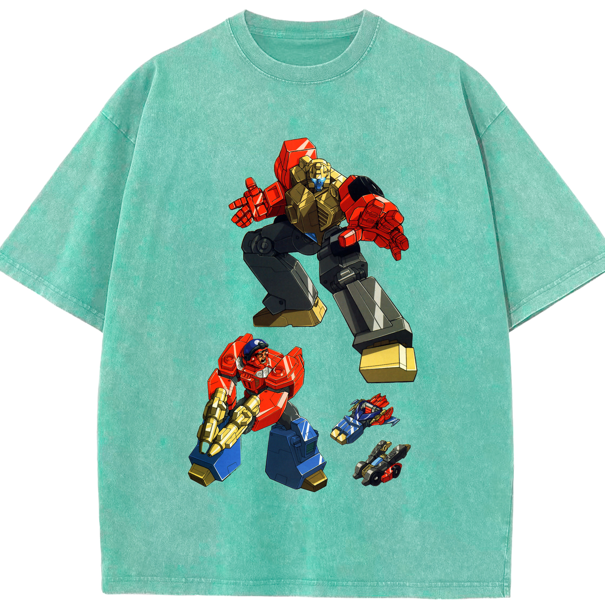 （画像用）  綿100% ヴィンテージ風 半袖Tシャツ（フロントプリント）